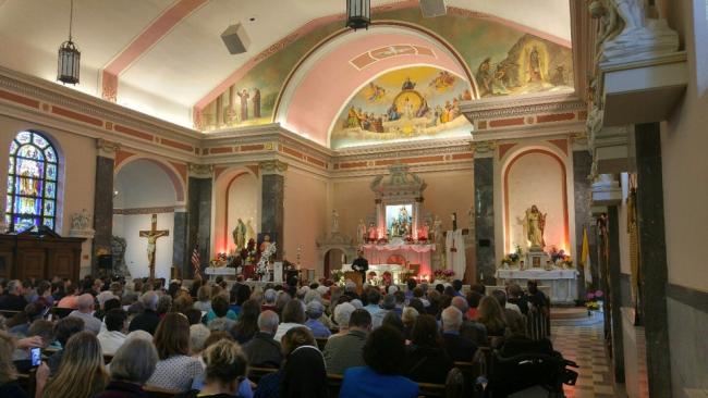 Inside of church fr bill hayward