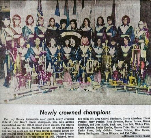 1966 Queensmen color guard new article